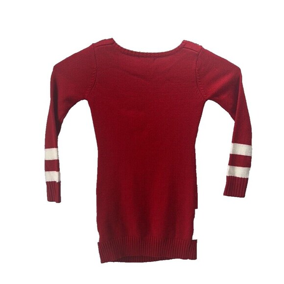 K’s Our Time Red xmas sweater Dress With Cat Size Small - Picture 7 of 10